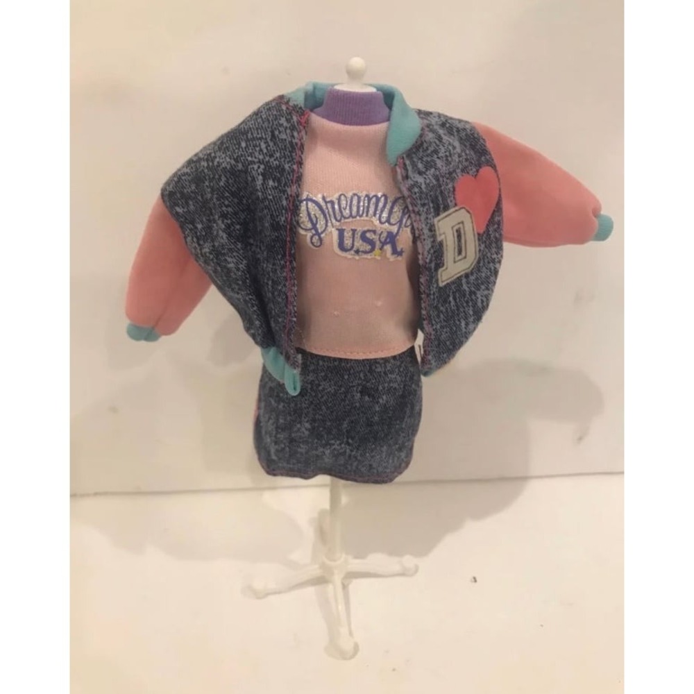Vintage 1980's Barbie Clone Denim Outfit